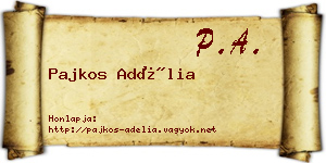 Pajkos Adélia névjegykártya
